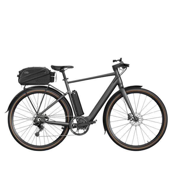 fiido e-gravel elektro-fahrrad schritt über c21 Fiido C21 Light Urban Gravel Elektrofahrrad – Starbikes