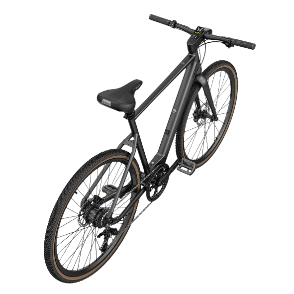 fiido e-gravel elektro-fahrrad schritt über c21 Fiido C21 Light Urban Gravel Elektrofahrrad – Starbikes